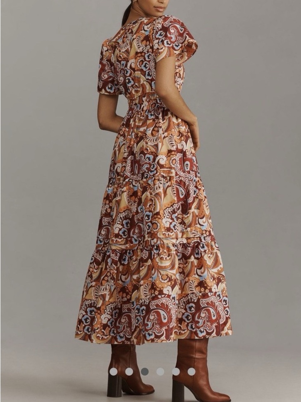 Anthropologie Somerset Paisley Maxi Dress